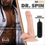 Dr. Skin - Dr. Spin - 6 Inch Gyrating Realistic Dildo - Vanilla Dildos Blush