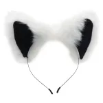White Fox Tail Anal Plug and Ears Set Anal Play XR Brands