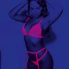 Neon 3 Pc Bra Set - One Size - Neon Pink Bras Escante
