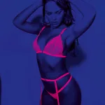 Neon 3 Pc Bra Set - One Size - Neon Pink Bras Escante