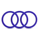 Performance - Vs1 Pure Premium Silicone Cockrings - Medium - Indigo Cockrings Blush