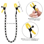 Boundless Nipple Teaser - Yellow/black Nipple Stimulators | Nipple Clamps Non-Vibrating CalExotics