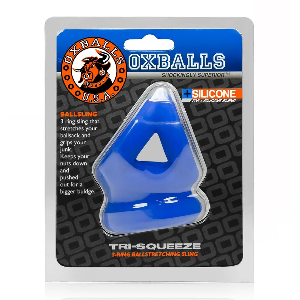 Tri-Squeeze Ball-Stretch Sling - Cobalt Ice Underwear Oxballs