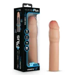 Performance Plus 1.5 Inch Silicone Penis Xtender - Beige Penis Extension & Sleeves | Non-Vibrating Blush