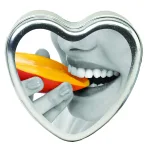 Edible Heart Candle - Mango - 4 Oz. Lubes & Essentials Earthly Body