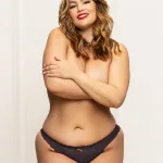 Lace Panty With Heart Cut Out Back - 1x/2x - Black Panties & Thongs Seven Til Midnight