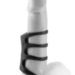 Fantasy X-Tensions Vibrating Power Cage - Black Enhancers Pipedream