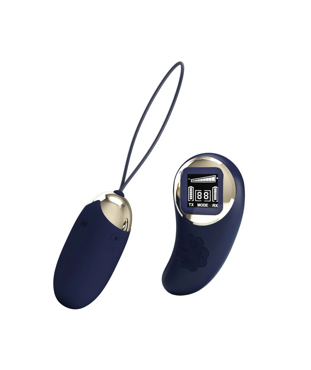 Mina Vibrating Remote Control Egg - Blue Vibrators Pretty Love