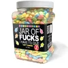 Jar of Fucks I Have to Give 2lb Tart Candy Edible | X-Rated Candy Little Genie