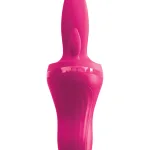 Threesome Holey Trinity Triple Tongue Vibrator - Pink Festival & Rave Pipedream