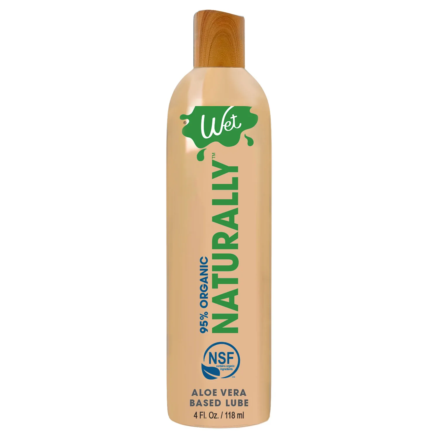 Wet 95% Organic Naturally - Aloe Based Lubricant 4 Oz Lubes & Essentials Wet