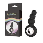 Gender Fluid Quiver Anal Ring Bead Vibe - Black Vibrators Voodoo Toys