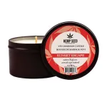 Hemp Seed 3-in-1 Massage Candle - Sunset Escape 6 Oz Lubes & Essentials Earthly Body