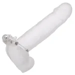 Maximus Enhancement Ring 5 Stroker Beads Rechargeable Clear Vibrators CalExotics