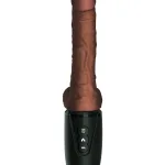 7.5 Inch Thrusting Cock With Balls - Brown Vibrators Pipedream