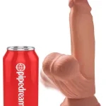 7 Inch Triple Density Cock With Swinging Balls - Tan Dildos Pipedream