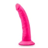 Neo Elite - 7.5 Inch Silicone Dual Density Cock - Neon Pink Anal Play Blush