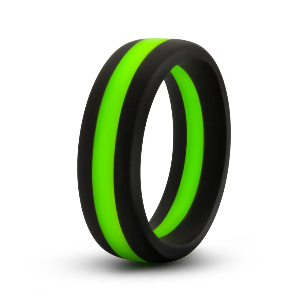 Performance - Silicone Go Pro Cock Ring - Black/green/black - Image 3