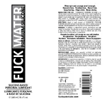 Fuck Water Premium Silicone Lubricant - 8 Fl. Oz. Lubes & Essentials Fuck Water
