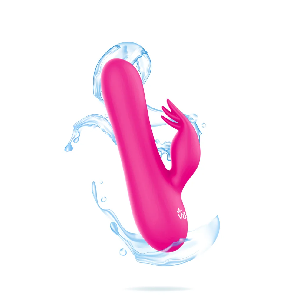 Freyja Mini Triple Ticklers Rabbit Vibe - Hot Pink Vibrators Viben