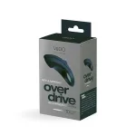 Overdrive Plus Rechargeable Cock Ring - Black Festival & Rave VeDO