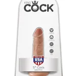 King Cock 5 Inch Cock - Tan Dildos Pipedream