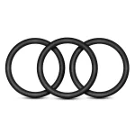 Performance - Vs3 Pure Premium Silicone Cockrings - Large - Black Cockrings Blush