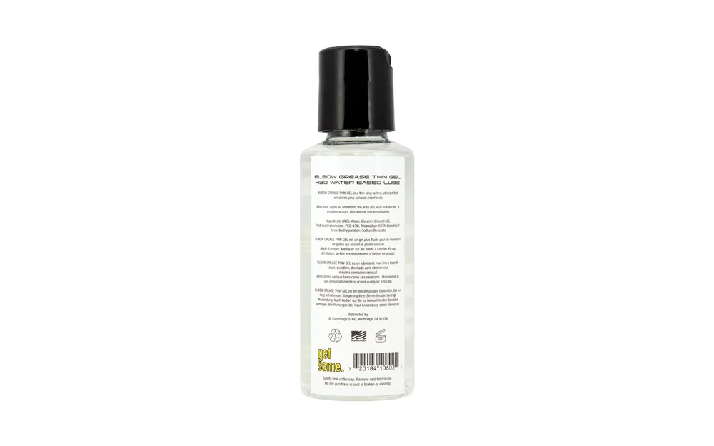 Elbow Grease H2O Thin Gel - 2.4 Oz. Lubes & Essentials B. Cummings