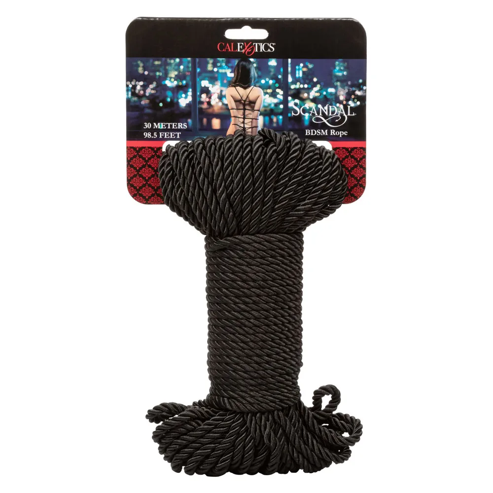 Scandal BDSM Rope 98.5 Ft/ 30m - Black BDSM & Kink CalExotics