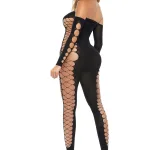 Bodystocking - One Size - Black Teddies & Bodysuits Pink Lipstick