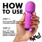 10x Mini Silicone Wand - Purple Vibrators XR Brands