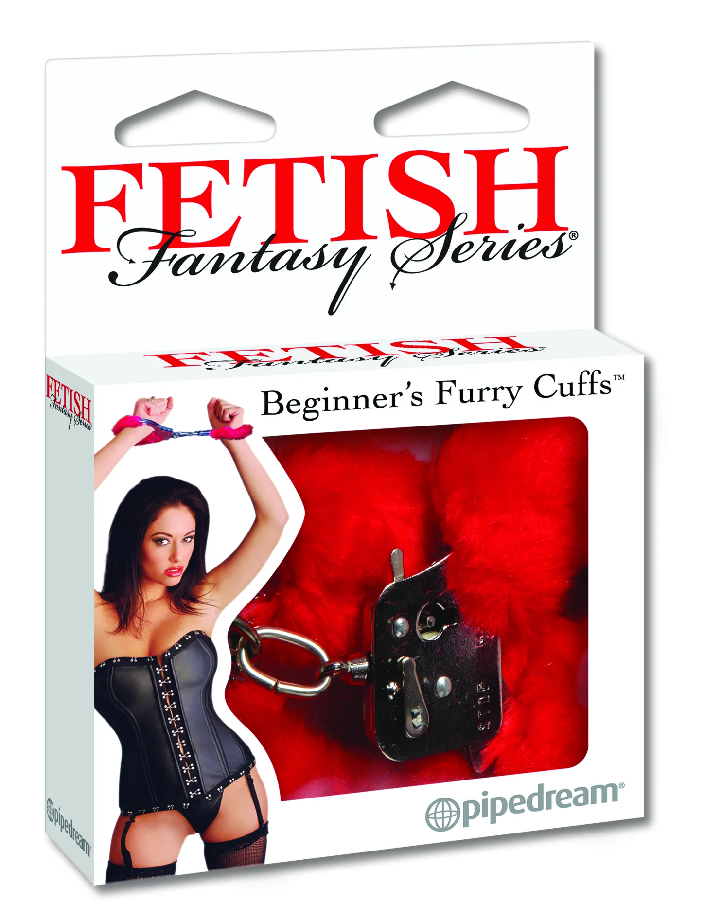 Fetish Fantasy Series Beginner's Furry Cuffs - Red - Image 2