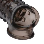 1.5 Inch Penis Enhancer Sleeve - Smoke Couples & C-Rings XR Brands