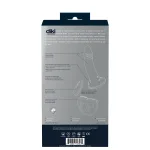 Diki Rechargeable Vibrating Dildo With Harness - Just Black Vibrators VeDO