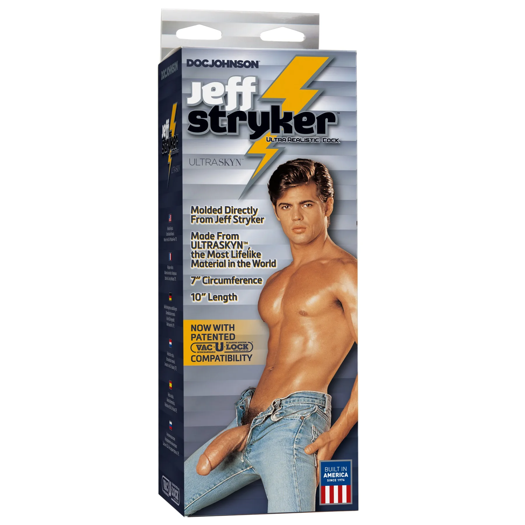 Jeff Stryker Ultraskyn 10 Inch Realistic Cock With Removable Vac-U-Lock Suction Cup Dildos Doc Johnson