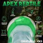 Serpentine Silicone Cock Ring - Green Enhancers XR Brands
