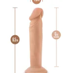 Dr. Skin Plus - 6 Inch Posable Dildo - Vanilla Dildos Blush