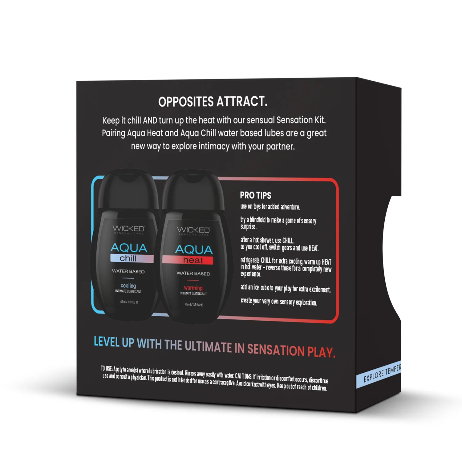 Sensation Kit Cooling and Warming Intimate Lubricants 1.5 Fl Oz Lubes & Essentials Wicked Sensual Care