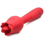 Bloomgasm Racy Rose Thrust and Lick Vibrator - Red Vibrators XR Brands