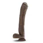 Dr. Skin Mr. Ed 13 Inch Dildo with Suction Cup - Chocolate Dildos Blush