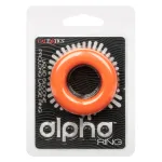 Alpha Liquid Silicone Prolong Large Ring - Orange Enhancers CalExotics