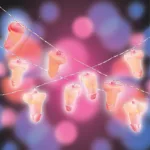 Glitterati Penis String Lights - 20 Lights Novelty Little Genie