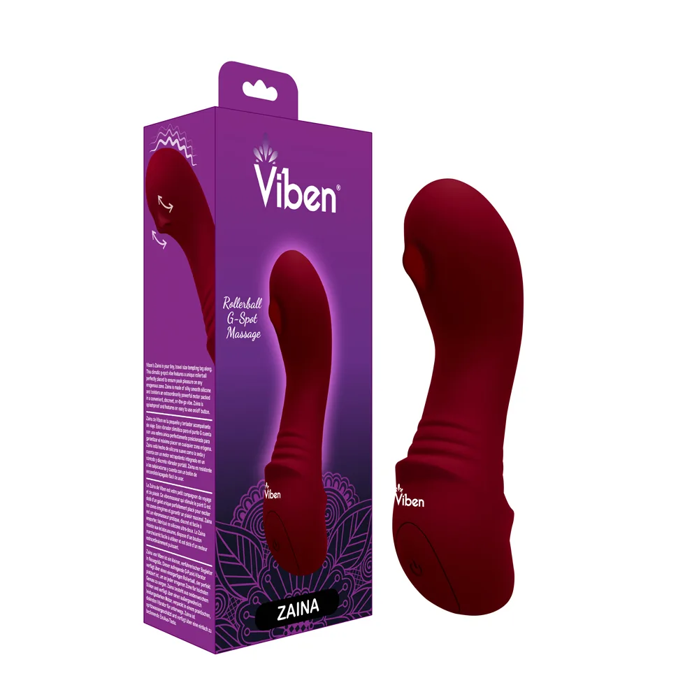 Zaina Mini Rollerball G-Spot Vibe - Ruby Festival & Rave Viben