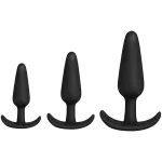 Merci - Tush Trainer - 3 Piece Silicone Set - Black Anal Play Doc Johnson