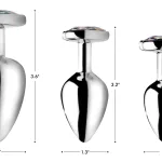 Rainbow Prism Heart Anal Plug - Small Lubes & Essentials XR Brands