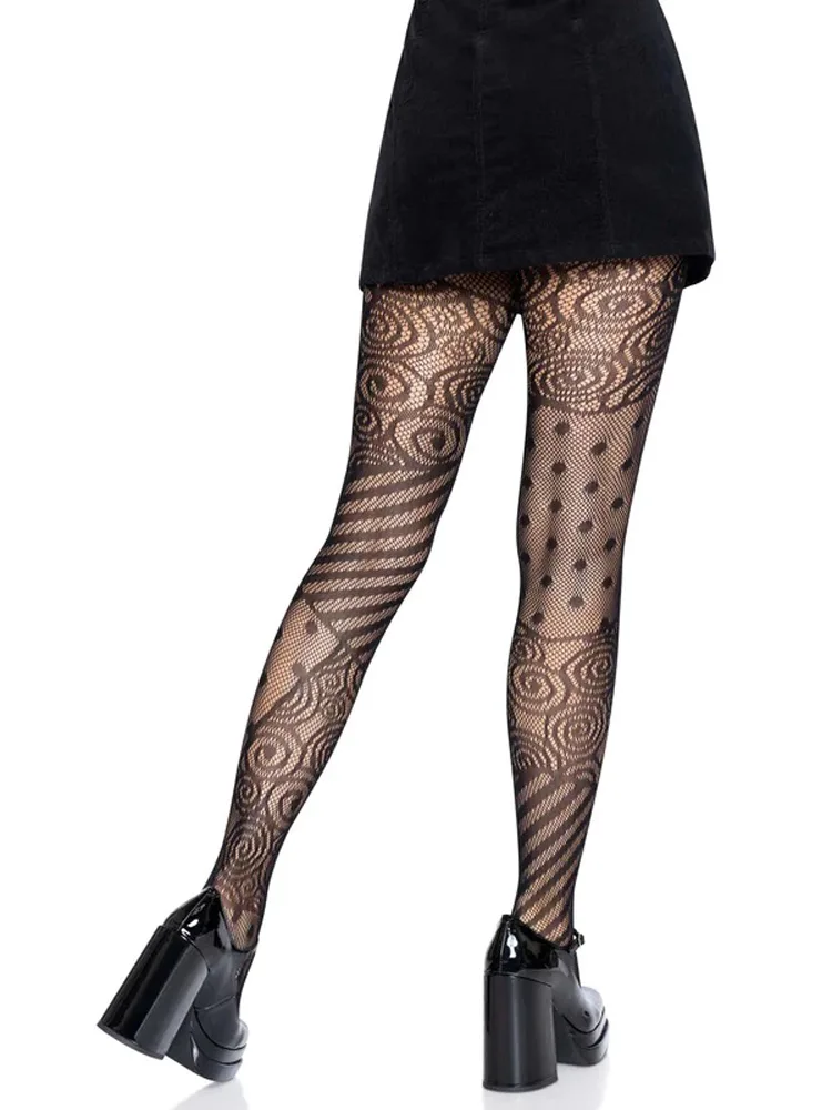Doll Net Tights - One Size - Black Hosiery & Garters Leg Avenue