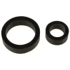 Titanmen Cock Ring Platinum Silicone Double Pack - Black Enhancers Doc Johnson
