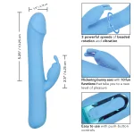 Jack Rabbit Elite Rotating Rabbit - Blue Vibrators CalExotics