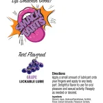 Smack Tarts 2oz Lickable Flavored Lubricant - Grape Lubes & Essentials Little Genie