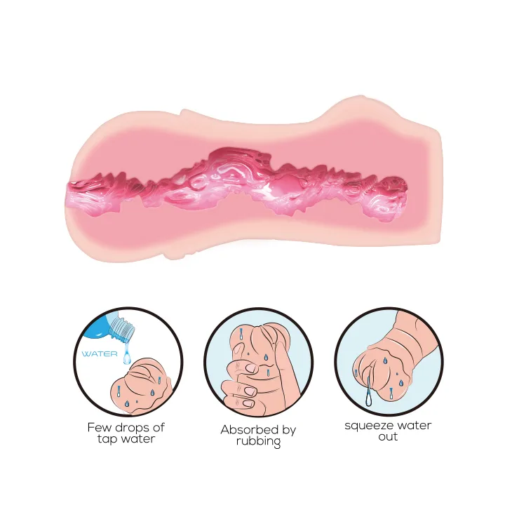 Crazy Bull No Lube Masturbator Sleeve - Realistic Pussy Skin-Like Texture - Image 6